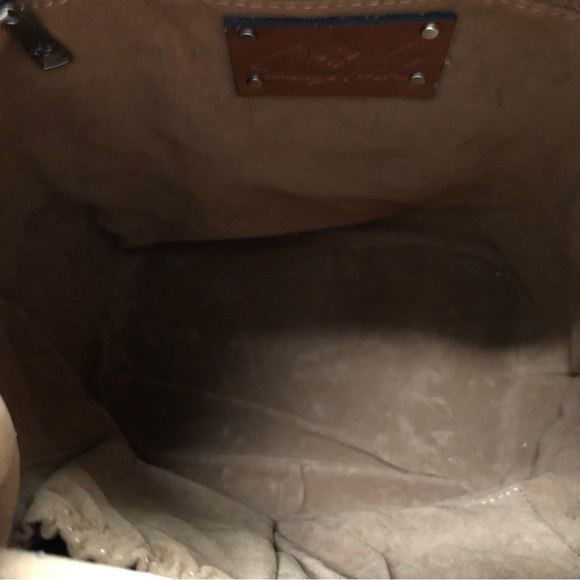 Patricia Nash Comano Looped Weave Drawstring Bag, Koi Orange, NWT - Picture 5 of 7